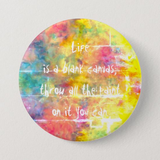 [Painter's Cloth] Rainbow Tie-Dye Pin Button