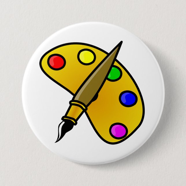 Painters Color Palette Button (Front)