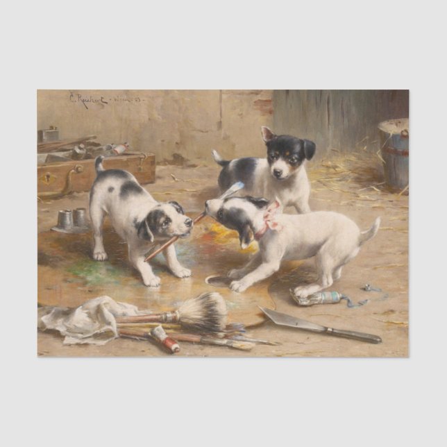 Painters Dispute by Carl Reichert Tissue Paper (Front)