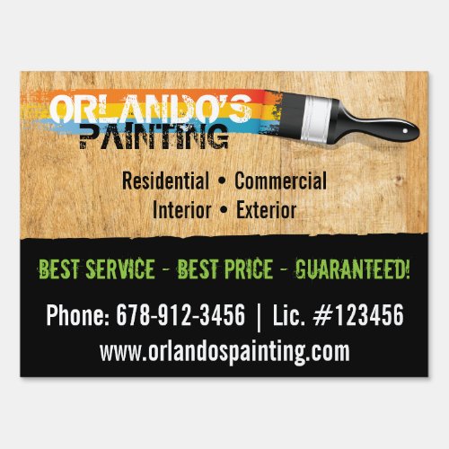 Painters Double_sided Yard Sign