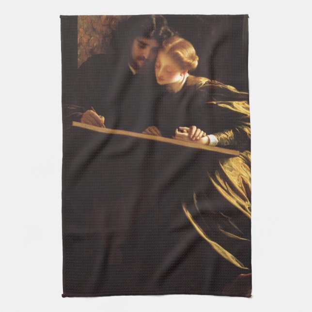 Painter's Honeymoon by Lord Frederic Leighton Kitchen Towel (Vertical)