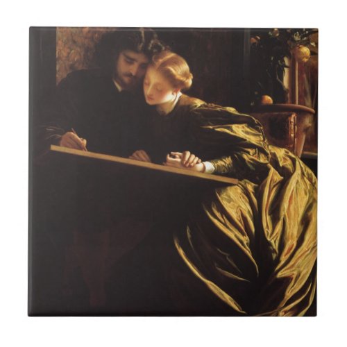 Painters Honeymoon by Lord Frederic Leighton Tile