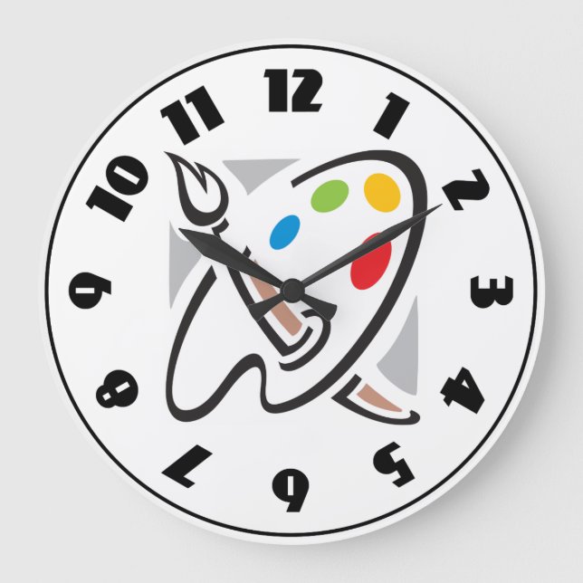 Painters Palette Clock (Front)