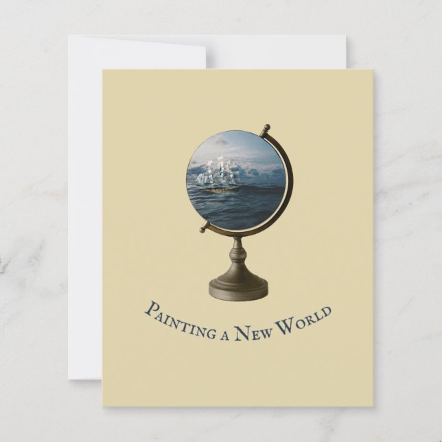 Painting A New World Ocean Globe Collage (Front)