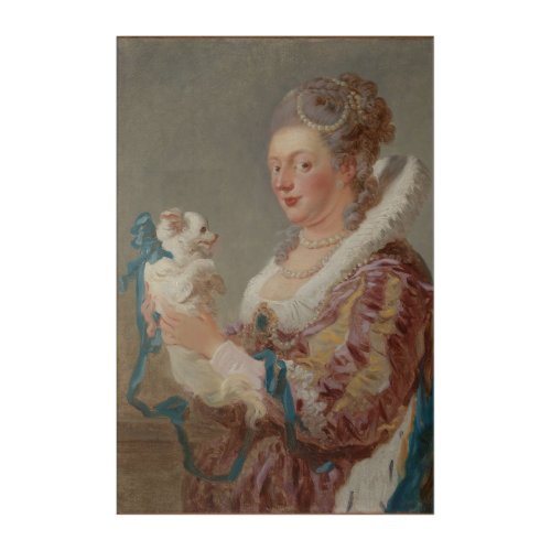 Painting A Woman with a Dog JH Fragonard Acrylic Print