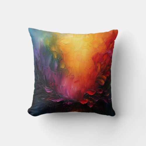 Painting Abstract Throw Pillow