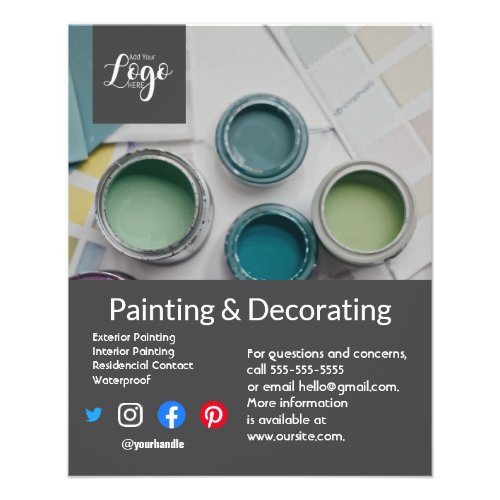 Painting and decorating business  flyer