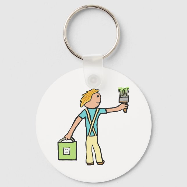 Painting And Decorating Keychain (Front)