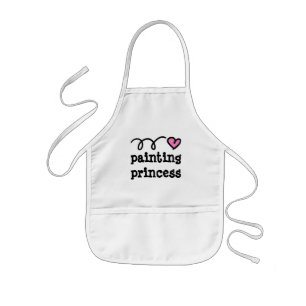 Painting apron for little kids Painting princess