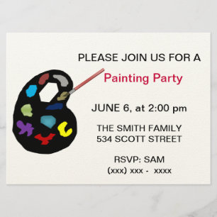 Painting Art Party Invitation