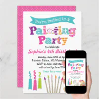 Painting Themed Birthday Party