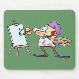 Painting Artist Mouse Pad