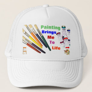 PAINTING BRINGS ME TO LIFE cap