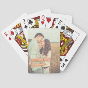 Painting Brush Strokes Overlay Custom Photo Poker Cards