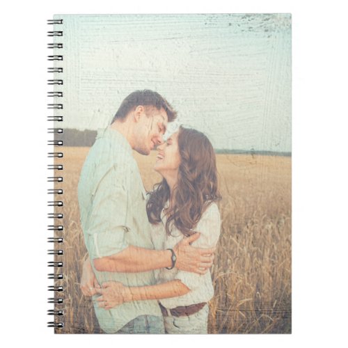 Painting Brush Strokes Painted Overlay Photo Notebook