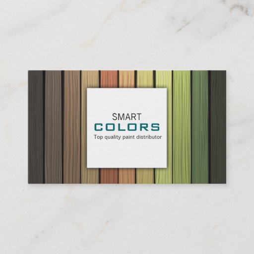 Customizable painting business card