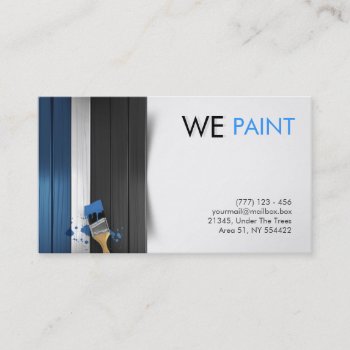 Painting Business Card by WinMaster at Zazzle