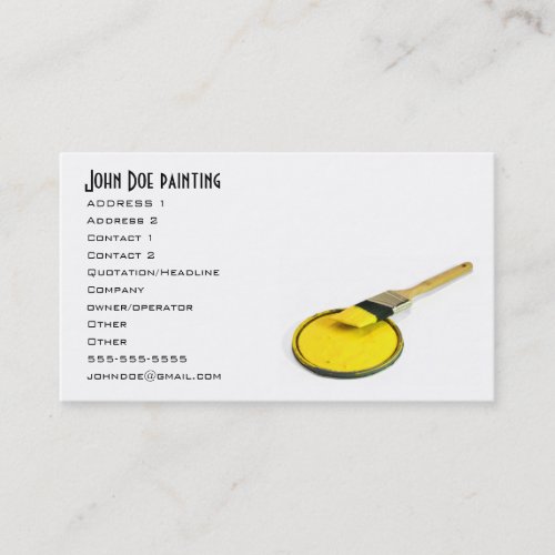 Painting Business Card