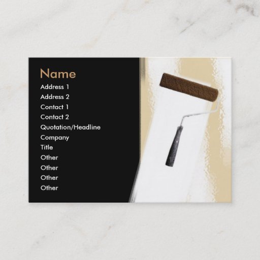 Customizable Painting Business Card