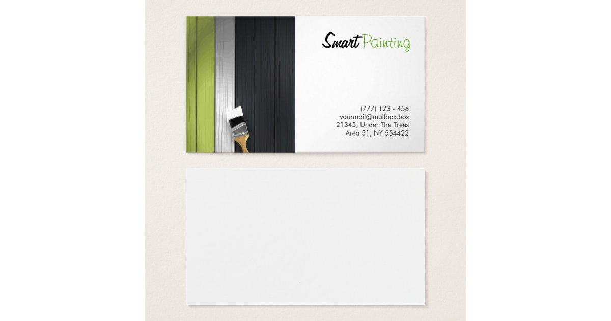 painting business card | Zazzle