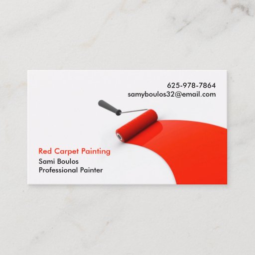 Customizable Painting Business Card