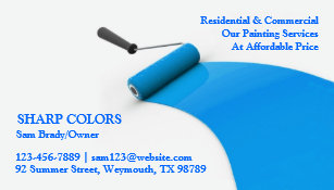 painting contractor business cards zazzle
