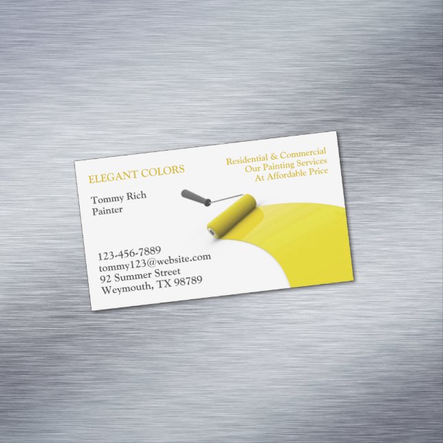 Painting Business Card Magnet (In Situ)