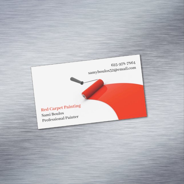 Painting Business Card Magnet (In Situ)