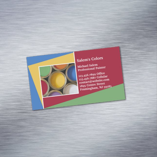 Painting Business Card Magnet (In Situ)