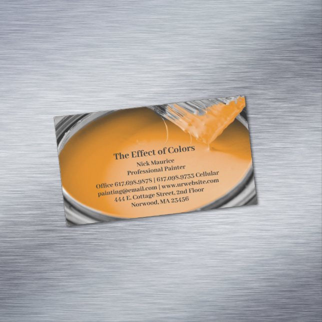 Painting Business Card Magnet (In Situ)