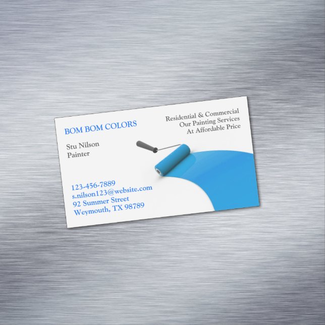 Painting Business Card Magnet (In Situ)