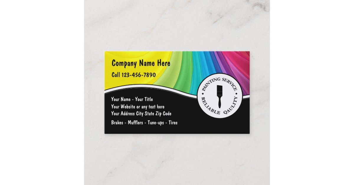 Painting Business Cards Zazzle