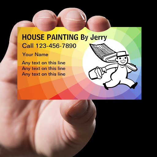 Customizable Painting Business Cards