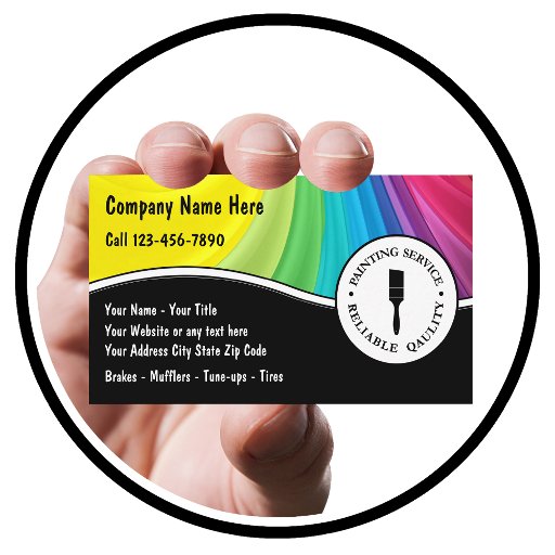 Customizable Painting Business Cards