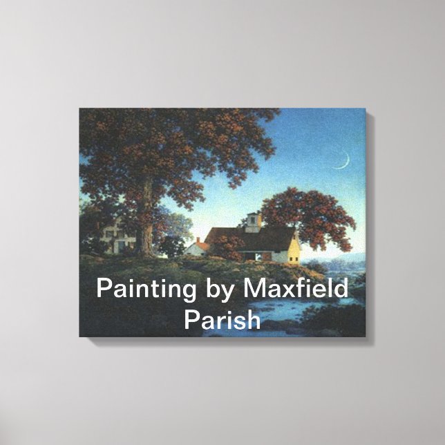 Painting by Maxfield parish wrapped canvas (Front)