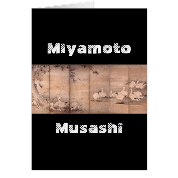 Painting by Miyamoto Musashi, c. 1600's Card