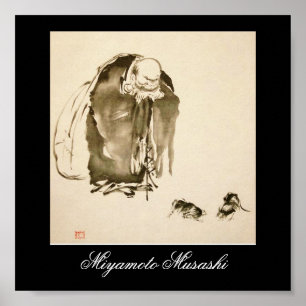Painting by Miyamoto Musashi, c. 1600's Poster