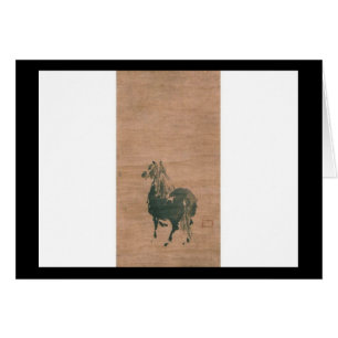 Painting by Miyamoto Musashi, circa 1600's Cards
