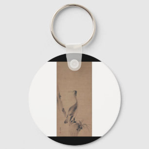 Painting by Miyamoto Musashi, circa 1600's Keychain