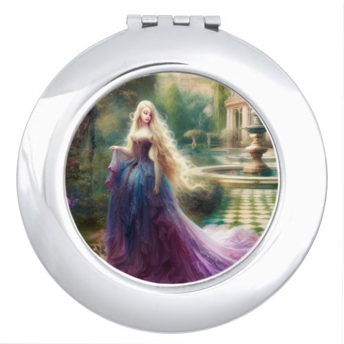painting by Princess Compact Mirror