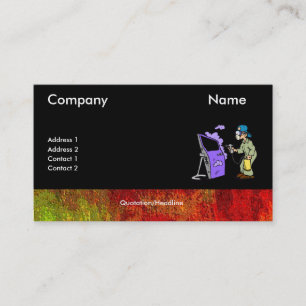 Painting Cars With Border Business Card