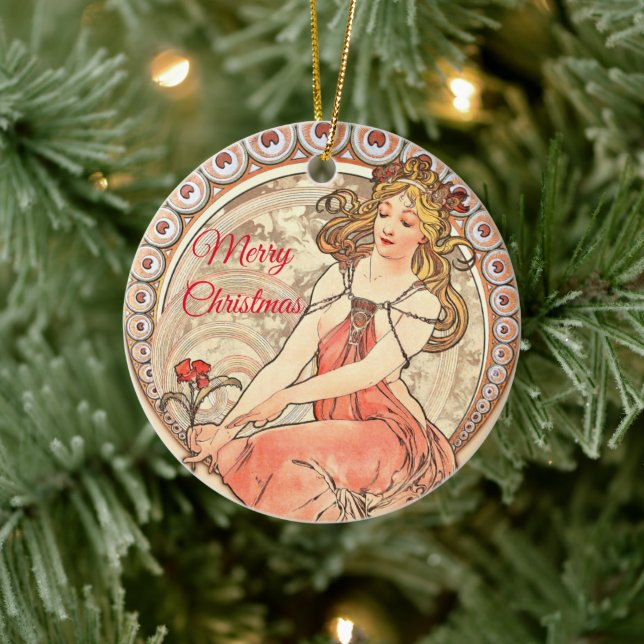 Painting, Christmas Ceramic Ornament (Tree)