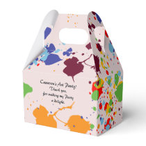 Painting Colorful  Art Themed Birthday Party Favor Boxes