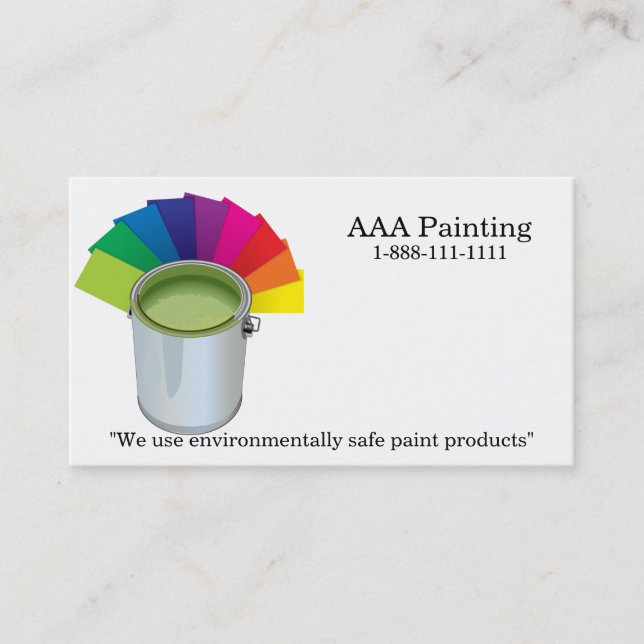 Painting Company Business Card (Front)