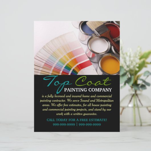 Painting Company Construction Business Flyer (Standing Front)