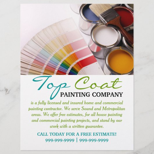 Painting Company Construction Business Flyer (Front)