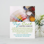 Painting Company Construction Business Flyer (Standing Front)