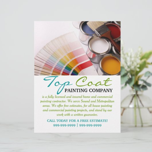 Painting Company Construction Business Flyer (Standing Front)