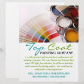 Painting Company Construction Business Flyer (Front/Back)