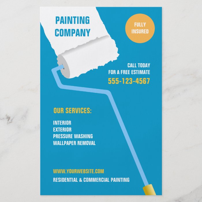 Painting Company / Contractor flyer